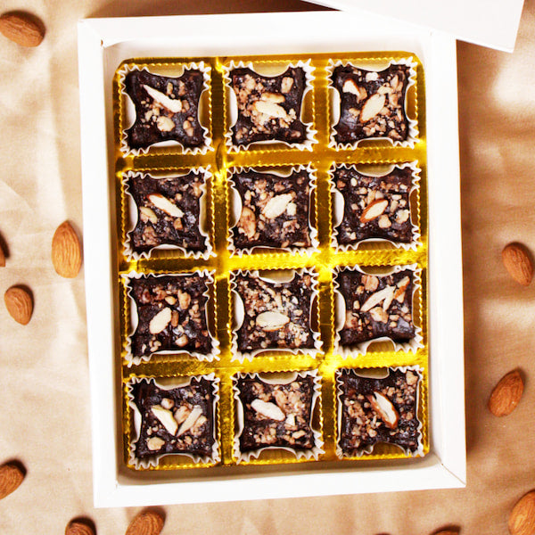Choco Date-Almond Fudge