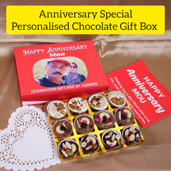 Anniversary Assorted Chocolate Gift Box (Personalised)